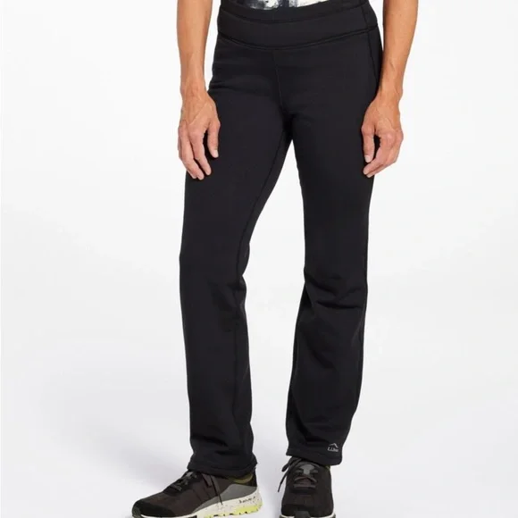 L.L. Bean Petite PrimaLoft ThermaStretch Fleece Pants | Mid-Rise Straight Leg - Picture 2 of 8